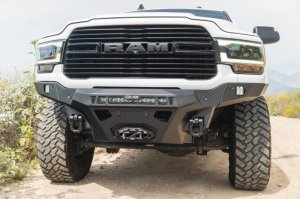 Ram 3500 Front Bumper - DV8 Offroad - Spec Series - Micro-Texture Black Powder Coated - `19-`26